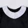 Carnival black dress with a white collar, satin, p/e, rr44, p164