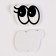 Eyes, set of 50 pcs., Size 1 pc. - 2 × 1.6 cm, black color