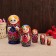 Matryoshka 5 puppet "Nastya" chamomile, 17-18cm, manual painting.