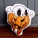 Soft toy "skull" in a pumpkin, white color