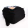 Young backpack from textiles on lightning, 3 pockets, black color