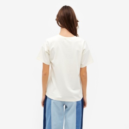 Women's T-shirt Minaku "Paradise" Color Ecrew, rr 44-2