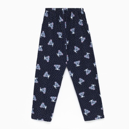 Female homemade set (T -shirt/pants), white/blue color, size 60-7
