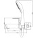 BUNE BOOOU B8215-3EH bath, pour 120 mm, shower set, brass, chrome