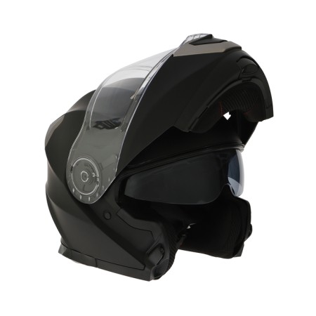 Modular helmet with two visors, size M (57-58), model-BLD-160E, black matte-4
