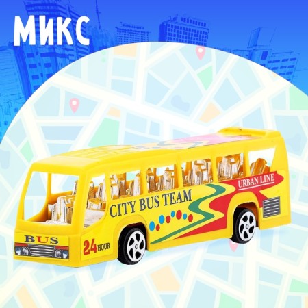 Bus inertial "City Tour", Mix colors-5