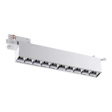The lamp is a three -phase track LED Novotech. Iter, 16W, LED, 79x323x36 mm, white color-2