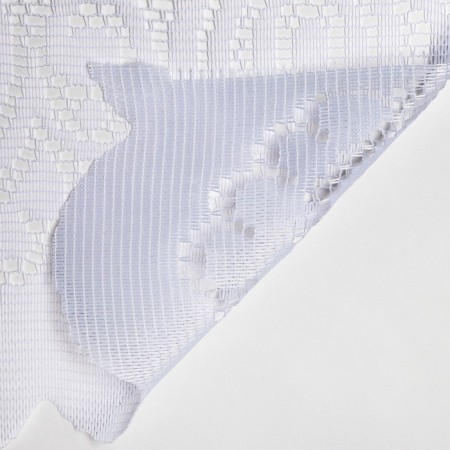 Curtains without curtain tape, size 165x170 cm, white color, 100% p/e-4