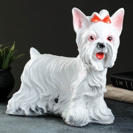 Piggy bank "Yorkshire Terrier" White 22x28cm