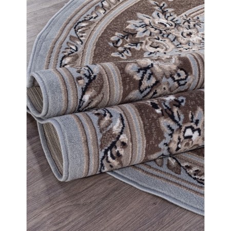 Oval Merinos Sierra carpet, size 150x300 cm, color Blue-Brown 2-2