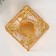 Summary Metal per 1 candle "Square. Sunflower" gold d = 5.5 cm 10x10x5.6 cm