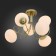 Ceiling EVOLUCE lamp. SL717.202.06. Acini. 6x40 watts, E27, 65x65x37 cm, color gold
