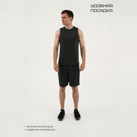 Male shirt, basic, size l (50), green color-1