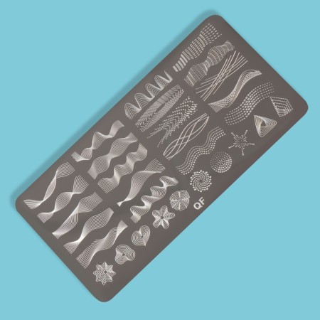 Stamping disk Metal "lines", 12 × 6 cm-1