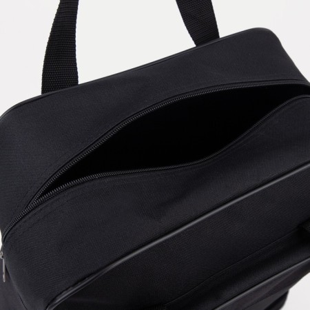 Lightning bag, with an increase, external pocket, black color-3