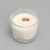 A candle made of soy wax in a glass with a wooden wick "Black Currant", 65 grams