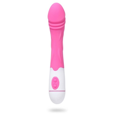 Vibrator with stimulation of the point G, realistic shape, 30 modes, 20.2 x3.5 cm, pink
