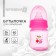 A bottle for feeding is colored, classic throat, 60 ml., From 0 months., Mix drawing for a girl