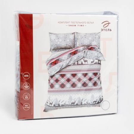 Bed linen Ethel Duet Snow Time 143x215CM-2ST, 220x240cm, 50x70cm-2pcs-9
