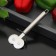 Knife for dough and pizza shade "metallic", 2 blades, 18 cm, silver color