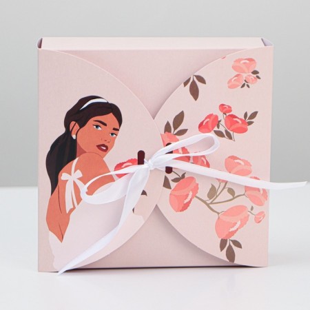 Box Gift team, packaging, "Girl", 16 x 16 x 6 cm-2