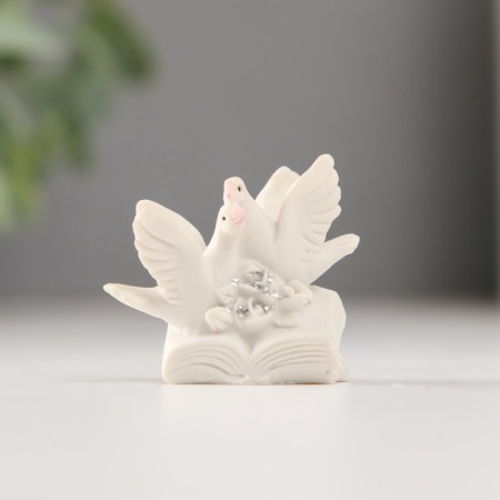 Polystone souvenir "Doves on the book" Mix 3.8 cm-2