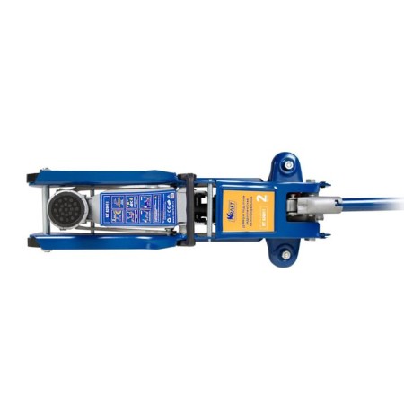 The rolling jack Kraft KT 820011, low-profile, rubber support, case, h = 80-360 mm, 2 t-1