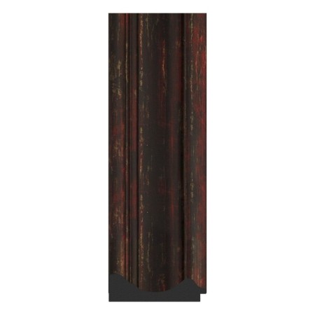 Mirror with engraving in the baguette frame, dark Provence 99 mm, 89x89 cm-2