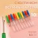 Tapirers with a cap, 8.5 cm, 10 pcs, color colorful color