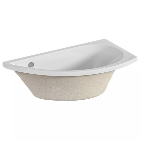 Acrylic bathtub 1marka Piccolo, 150x75 cm, right, without a frame and panel-1