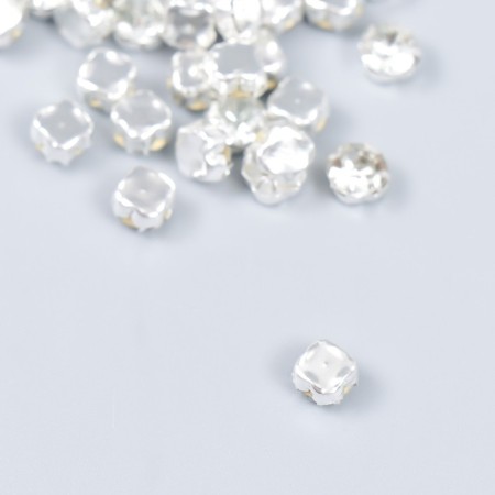 Decor for creativity plastic "Crystal" set of 80 pcs 0.6x0.6 cm-1