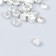 Decor for creativity plastic "Crystal" set of 80 pcs 0.6x0.6 cm
