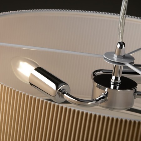 Suspended lamp Freya Fr5434PL-03BG Pleting, 850x850 mm, E14, 3x40W, chromium color-3