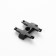 Direct SLIM "I-shaped" 4-filled black 0.7x4x2cm