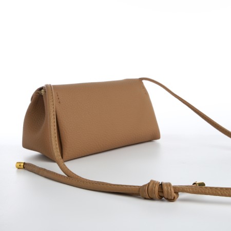 Bag Women's Messenger on magnet, beige color-1