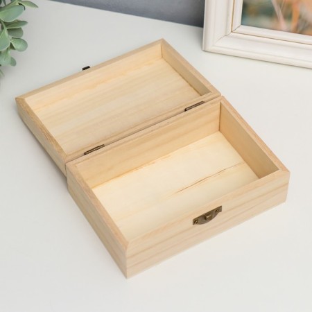 Casket wood for painting "rectangular" 5.5x9.5x15 cm-3