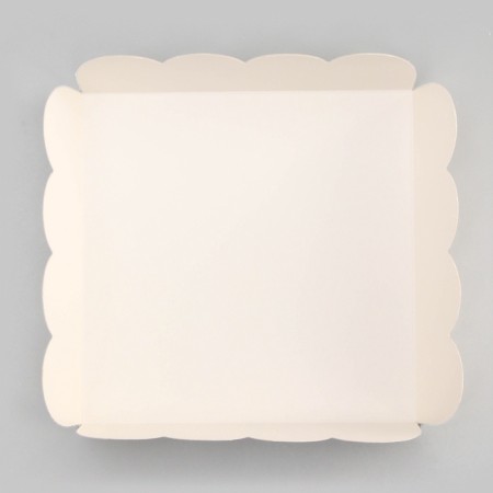 Cookie box, confectionery packaging, white, 13 x 13 x 4 cm-3