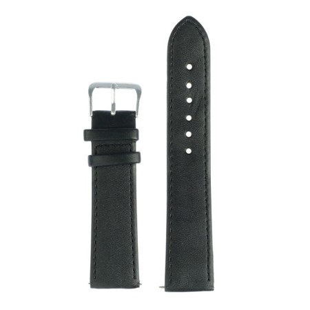 Solomon watch strap, 20 mm, genuine leather, L-20 cm, black-1