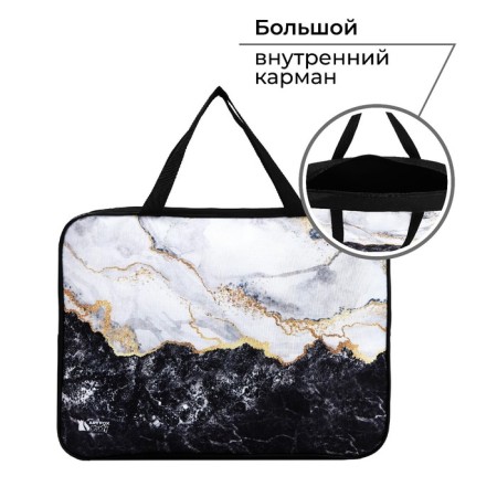 A4 notebook folder on lightning textiles 70mm 360 x 260 “September 1: marble”-1