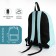 Young backpack from the textiles with lightning, the outer pocket, the color of the blue