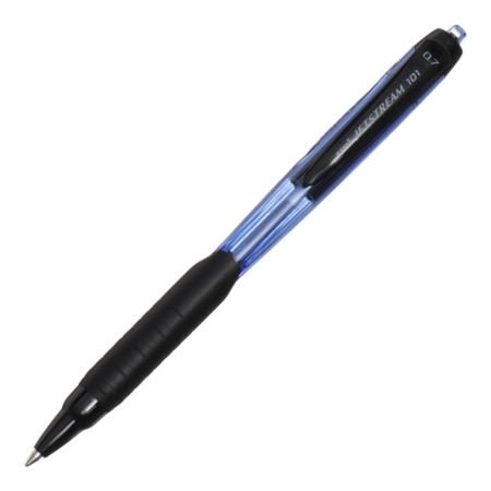 A set of ballpoints automatic UNI JetStream SXN-101-07, 0.7 mm, blue rod, 3 pieces-2