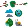Plant -based plasticine, 6 colors, 900 g, Jovi Nature, display, for kids