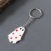 Acryl keychain "Ghost with hearts" 3.7x2.6x0.2 cm