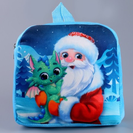 Baby backpack "Dragon and grandfather Frost", p. 24 × 24 cm-1