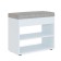 Tumbing for shoes "To-31", 600 × 296 × 533 mm, color white shag.