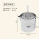 Hiking kettle, 1.2 l, stainless steel