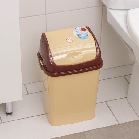 Contamer container "Camellia", 8 l, beige/brown color-1