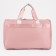 Road bag with lightning, external pocket, long belt, suitcase holder, pink color