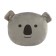 Pillow on the head restraint Matech Mimimish Line, 33 x 31 x 10 cm, gray