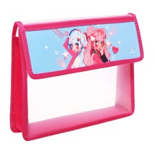 A5 notebook folder (230 x 190 x 50 mm), with Velcro valve, plastic/textiles, calligrata, 
